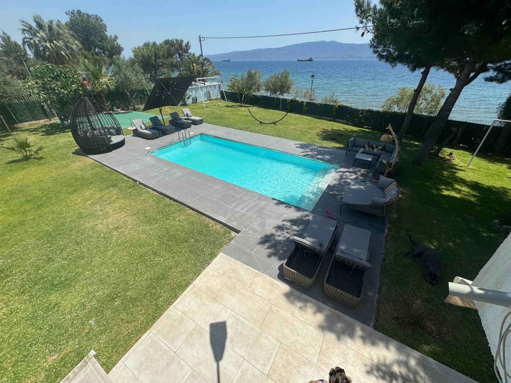 Zoza Luxury Villa Isthmia By The Sea With Private Pool Kalamáki Εξωτερικό φωτογραφία