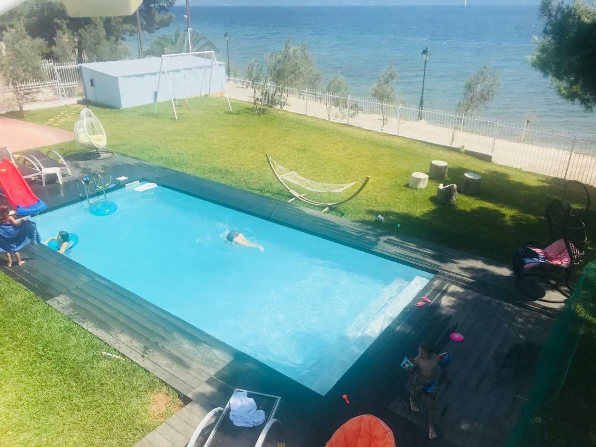Zoza Luxury Villa Isthmia By The Sea With Private Pool Kalamáki Εξωτερικό φωτογραφία